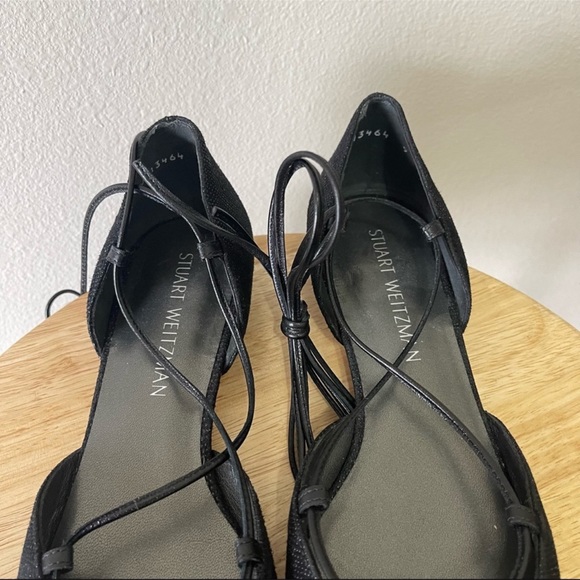Stuart Weitzman Gilligan Lace-Up d'Orsay Flats - Picture 13 of 16